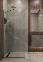 Душевая перегородка Timo TP-890/17C-8 89x195 прозрачное, матовое золото