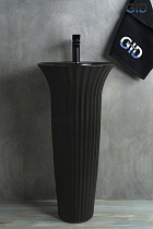 Раковина Gid Nb132bg 41 см черный графит