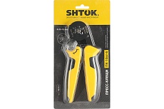 Пресс-клещи для опрессовки втулочных наконечников 0.25-10 мм2 SHTOK ПК-10вт-6 03212