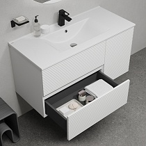 Тумба с раковиной Iddis Bild 100 см белый BIL10W0i95K