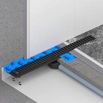 Трап для душа Timo Drain System 600 DS230106/03 60 см, вставка Lines, черный