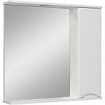 Зеркальный шкаф Руно Афина 80 см белый, 00-00001172