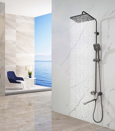 Душевая стойка Aquatek Ника AQ2840BGM оружейная сталь