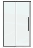 Душевая дверь Grossman Galaxy 140x195 прозрачное, черный матовый 100.K33.01.140.21.00