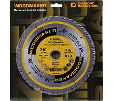 Диск пильный WoodMaker 210x30/25.4 мм Z48 Diamond Industrial DIDD210Z48