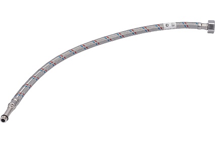 Подводка для смесителей СТМ сталь, 1/2xM10x50 см., длинный штуцер CWFLS050