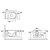 Подвесной унитаз Kerasan Nolita 531401, безободковый