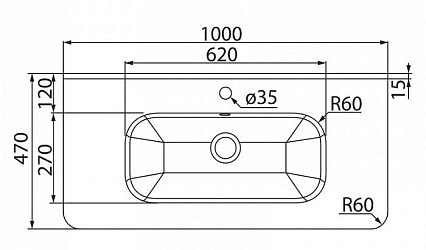 Раковина Iddis 0101000I28 100 см белый