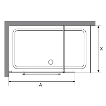 Душевая перегородка RGW Walk In WA-040 100x195 хром, прозрачное