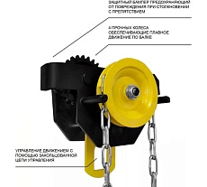 Каретка ручная OCALIFT DOPA 2т 3м тип GCL тележка на двутавр с ручным приводом dr20003