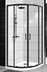 Душевой уголок BelBagno UNO-195-R-2-100-C-NERO 100x100 прозрачный, черный