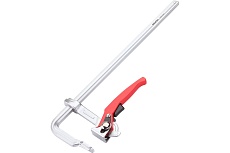 Цельнометаллическая струбцина REKON RF03-500-120 c храповиком 058118