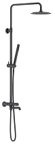 Душевая стойка Damixa Scandinavian Pure 936810300 c термостатом, черный