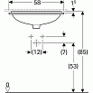 Раковина Geberit VariForm 58 см 500.764.01.2