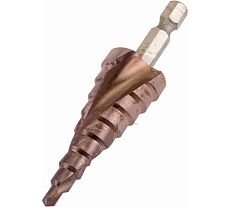 Сверло ступенчатое по металлу Extreme COBALT 4-20 мм, 9 ступеней РОСОМАХА 705003