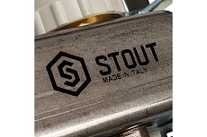 Коллектор из нержавеющей стали с расходомерами 8 вых. STOUT SMS 0917 000008
