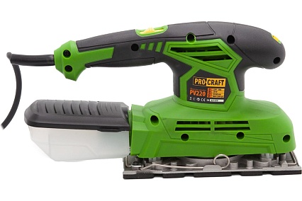 Шлифовальная машина плоскошлифовальная сетевая PROCRAFT industrial платформа 187x90 мм, 12000об/мин, 220Вт PV220