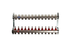 Коллектор из нержавеющей стали с расходомерами STOUT 13 выходов SMS 0917 000013