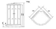 Душевая кабина Niagara Luxe NG-7702W 100x100 белый