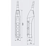 Пульт управления OCALIFT 4 кнопки, М5, 1 скорость, стоп, IP55 TNHA1-62F