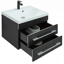 Мебель для ванной Aquanet Верона New 58 см черный матовый