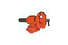 Слесарные тиски CNIC 100 мм 4дюйм поворотные в двух плоскостях с наковальней облегченные LTD0004L 35143