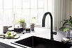 Смеситель для кухни Hansgrohe Aqittura 76803670 с подкл. к фильтру, матовый чёрный