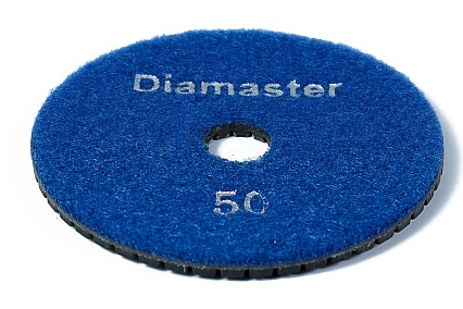 Круг алмазный по бетону АГШК 100х2 мм, №50, синий, для мокрой шлифовки Diamaster 000.120.8146