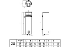 Водонагреватель Timberk R20 30л. T-WSS30-R20-V