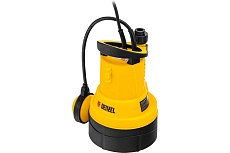 Дренажный насос для чистой воды Denzel dpb400, 400 вт, подъем 11 м, 5500 л/ч 97266