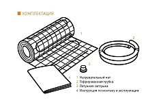 Тонкий самоклеящийся греющий мат IQWATT IQ FLOOR MAT PRO 600 Вт - 3,0 м.кв. 2006