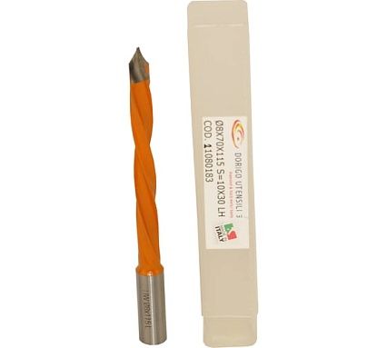 Сверло для сквозных отверстий DORIGO HW Ø8x70x115 S=Ø10x30 Z=2 LH 21080183