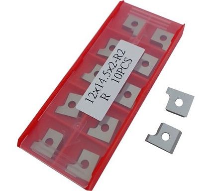 Нож профильный сменный квадратный FHONK 12x14.5x2-R2 HW R (упаковка 10шт) 1214520R2-R-10