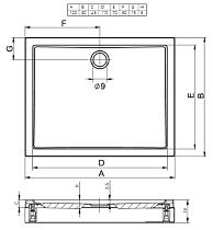 Поддон для душа Riho Davos 275 120x80