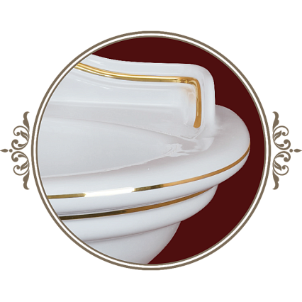 Раковина Migliore Milady 77 см ML.MLD-25.773.D1, декор золото