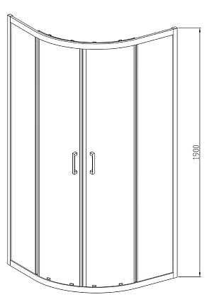 Душевой уголок Vincea Alpha VSQ-3AL900MT 90x90 хром, текстурное