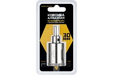 Коронка алмазная по керамограниту и керамике с центрирующим сверлом 30 мм Diamond Industrial DIDCSC030
