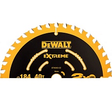 Диск пильный по дереву (184х16 мм; Z40) DeWalt DT 10303