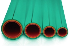 Армированная стекловолокном труба Blue Ocean 50, зеленая PPR-Fiber-G-HW(G)/S3.2/50