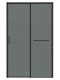 Душевая дверь Grossman Style 100x195 тонированное, черный матовый 100.K33.05.100.21.10