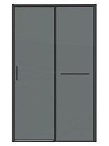 Душевая дверь Grossman Style 100x195 тонированное, черный матовый 100.K33.05.100.21.10