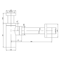 Сифон для раковины Timo 958/00L хром