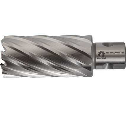 Сверло корончатое по металлу WOLFSTAR 21x55 мм, Р6М5/М2, хв-к Universal/Weldon 19 мм cw00145