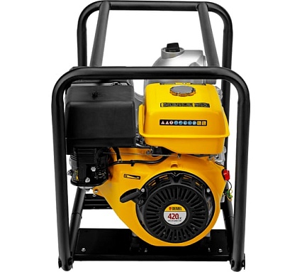 Бензиновая мотопомпа для грязной воды Denzel PX-80D 15 л.с., 3, 1500 л/мин, глуб 8 м / 99204