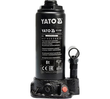Гидравлический бутылочный домкрат Yato 8Т YT-17003