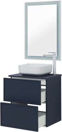 Мебель для ванной Aquanet Арт 60 см со столешницей, маренго