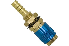 Быстросъемное соединение с резьбовой втулкой М NW5 - штуцер 8 мм (Blue) Оберон FA3086