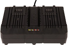 Двойное зарядное устройство Worx WA3883, 20В, 2*2A
