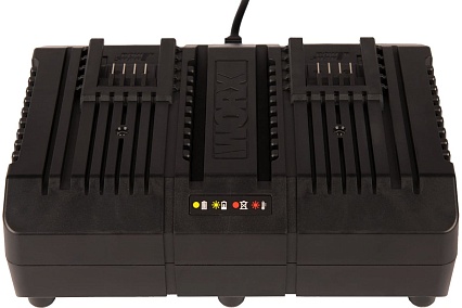 Двойное зарядное устройство Worx WA3883, 20В, 2*2A
