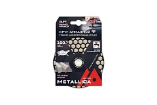 Круг алмазный гибкий шлифовальный сухой по камню 100x16 мм, Buff белый METALLICA Ultra 901328
